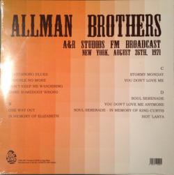 2 LP-set ALLMAN BROTHERS BAND - A&R Studios, New York 1971